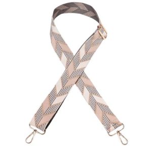 Cream Style Geometric Bag Strap