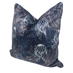 Libelle Amora - Protea Forest Navy Scatter - 65x65cm