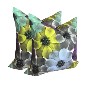 Libelle Amora - Bess Floral Purple Scatter - 65x65cm Set