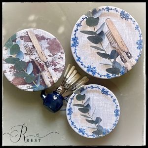 Blue Salad Bowl Covers